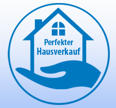 Ein Bild des Firmenlogos. Ein Haus auf einer ausgestreckten Hand